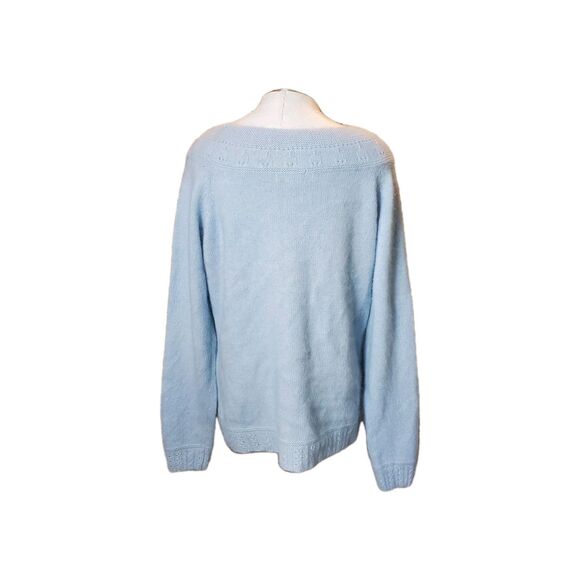 Marina Luna Blue Sweater Size Large NWOT - Picture 3 of 7